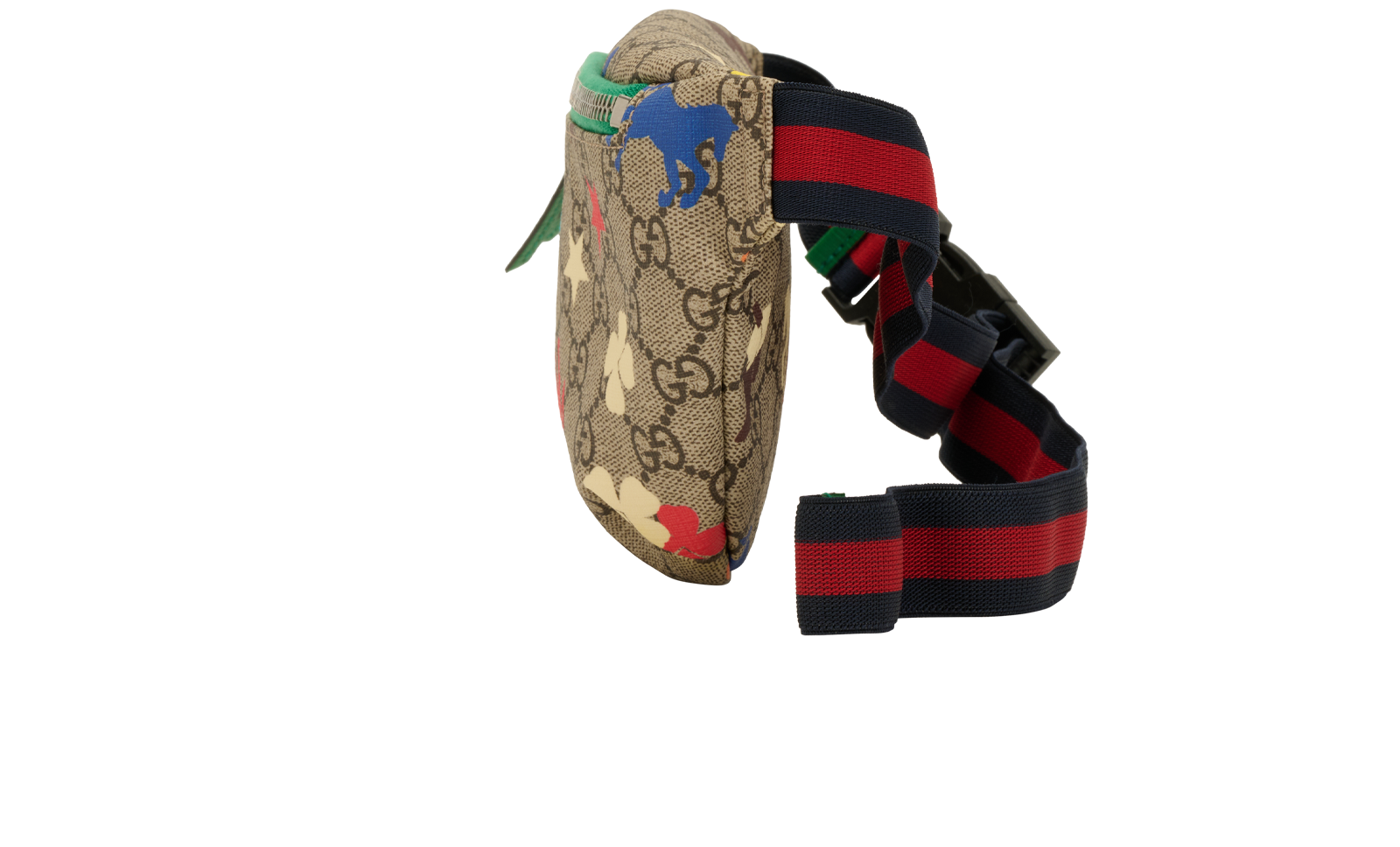 GG Ranch Belt Bag, &pound;280, Handbags, Beige, Canvas, Bottom view